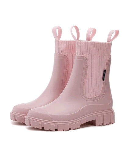 Women's Solid Waterproof Rainboots